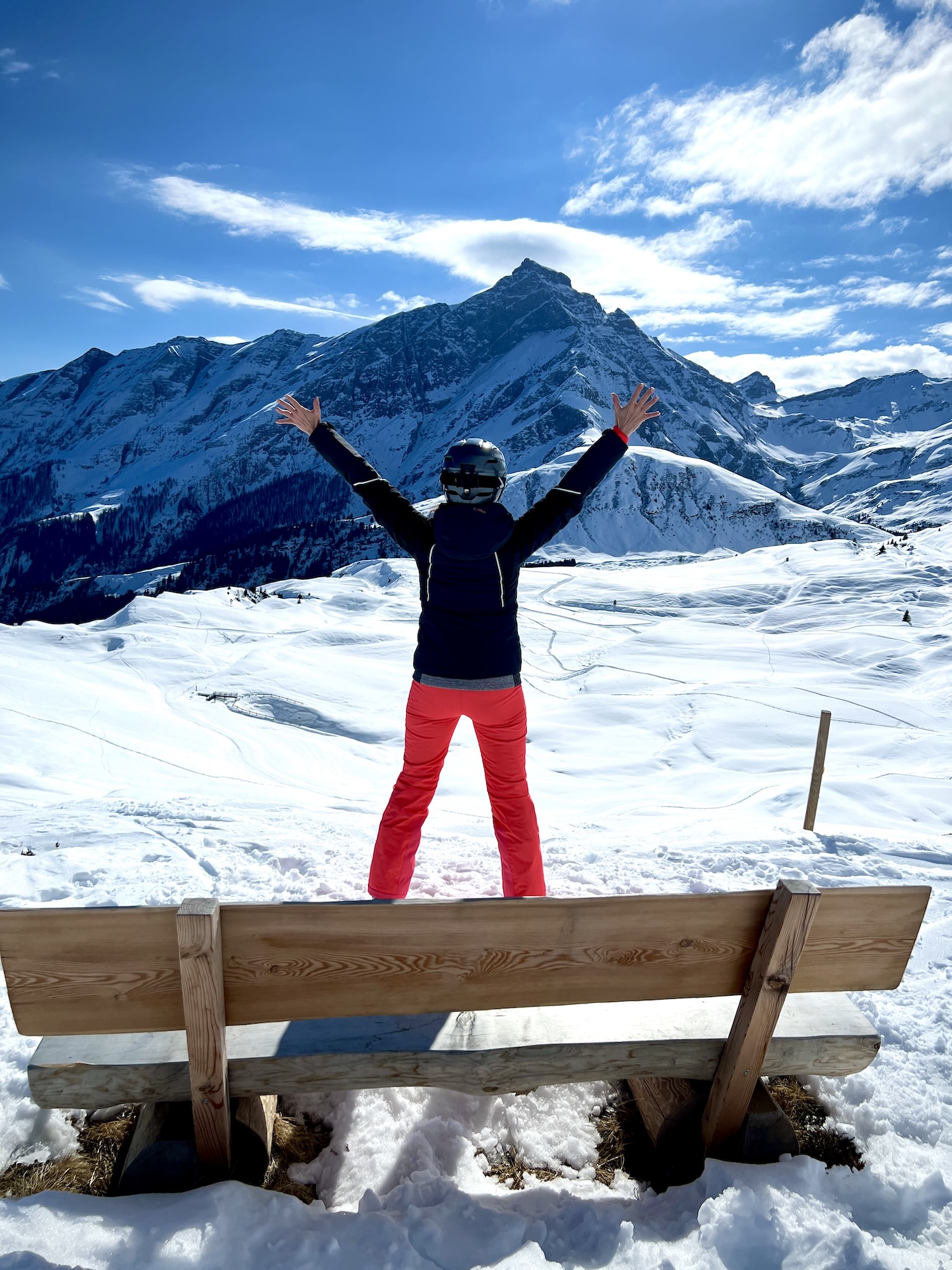 cornelia rychen vor Piz Beverin